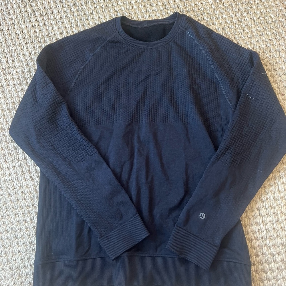 lululemon athletica Men's Black Performance Crewneck